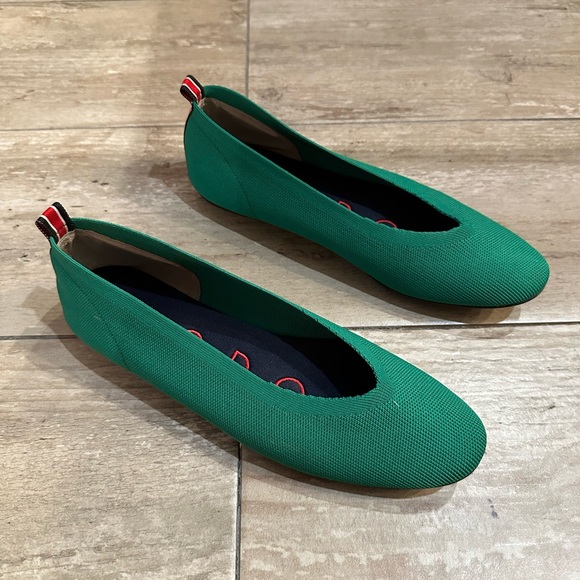 NODO Green Knit Flats - Picture 5 of 7